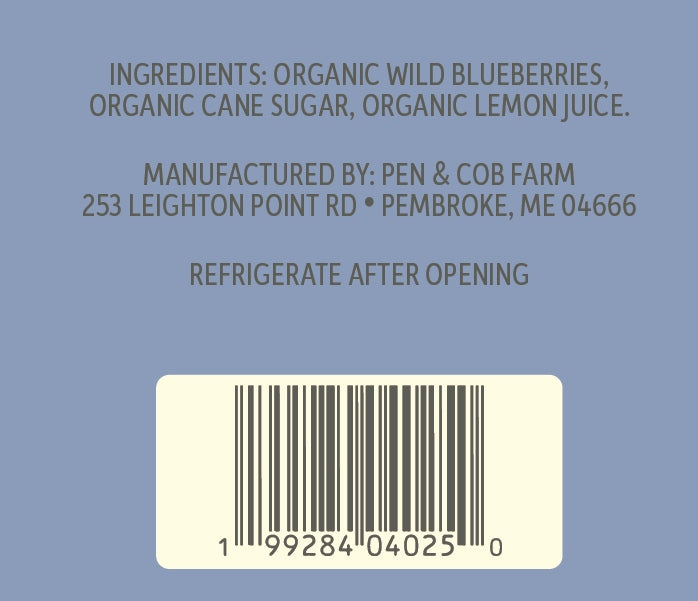 WILD BLUEBERRY JAM