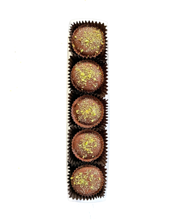 Milk Chocolate Pistachio Crunch Cups