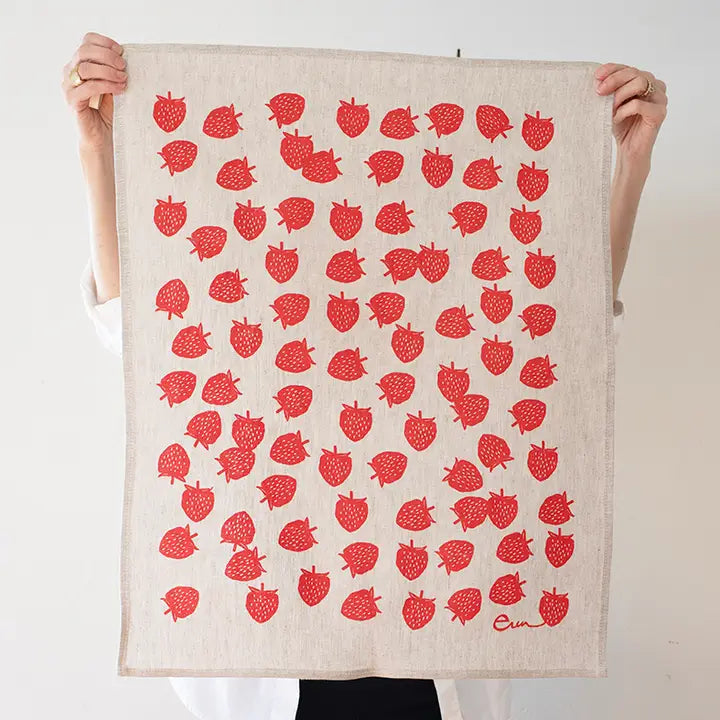 Strawberries Tea Towel