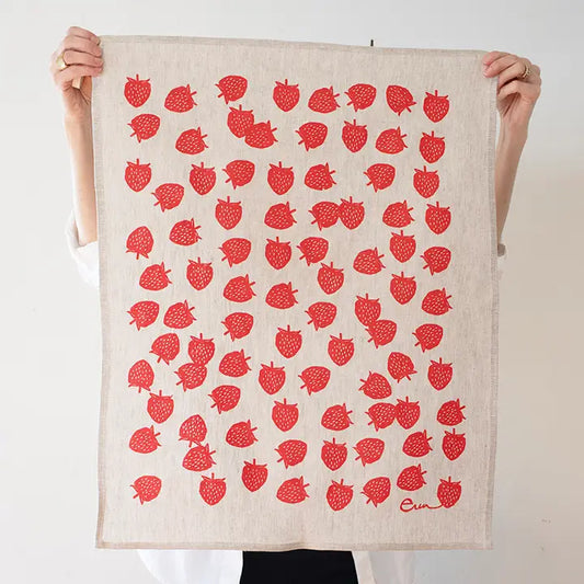 Strawberries Tea Towel