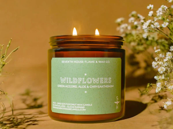 Wildflowers Candle